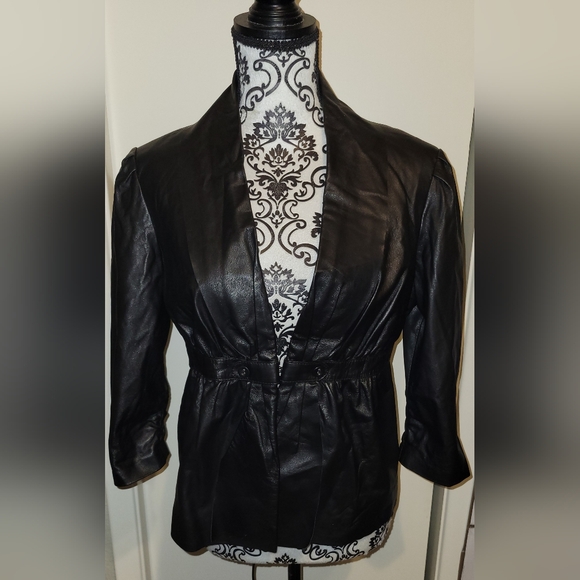 Tart Collections Jackets & Blazers - Tart Collections Black Lamb Leather Jacket Sz M‎